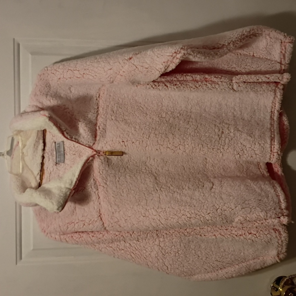 Blue Star Clothing Pink Fuzzy 1/4 Zip Pullover